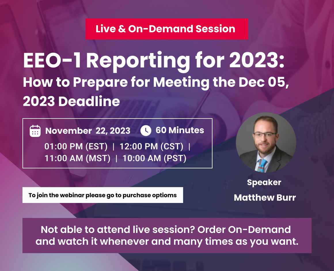 EEO-1 Reporting for 2023: How to Prepare for Meeting the Dec 05, 2023 Deadline