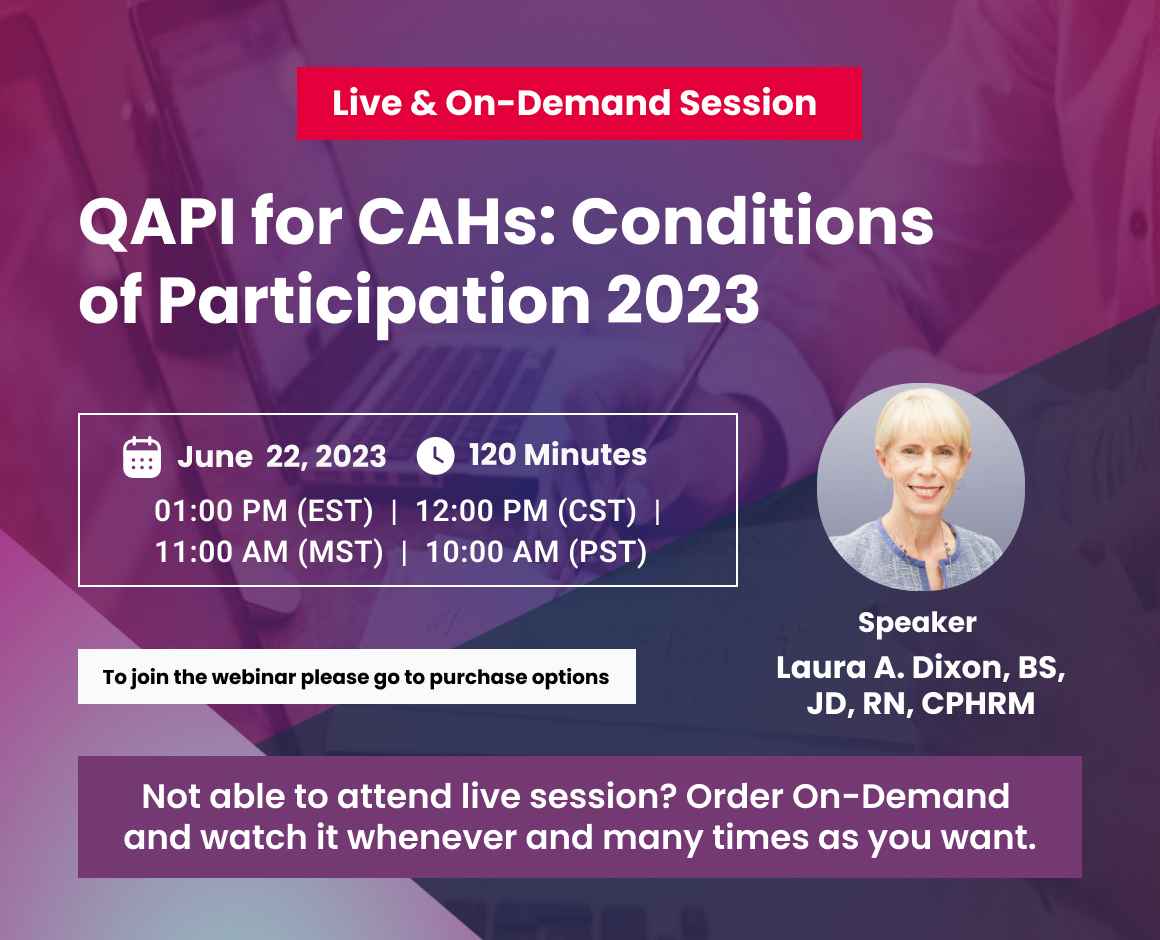 QAPI for CAHs: Conditions of Participation 2023